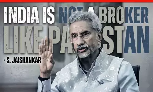 S. Jaishankar speaking about Indias foreign policy and the Middle East conflict in an all-party meeting. S. Jaishankar speaking about Indias foreign policy and the Middle East conflict in an all-party meeting.