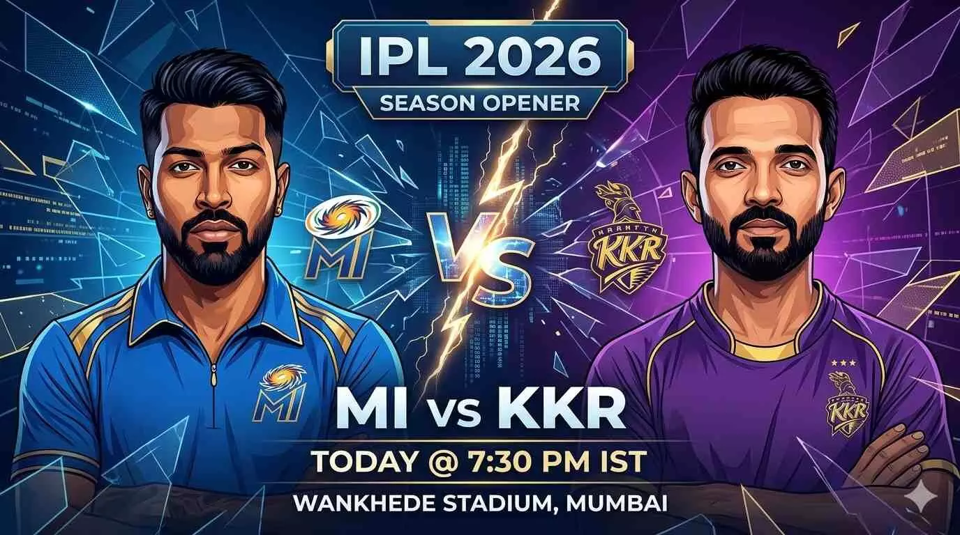 MI vs KKR Live Update IPL 2026: Mumbai Opt to Bowl After Winning Toss at Wankhede MI vs KKR Live Update IPL 2026: Mumbai Opt to Bowl After Winning Toss at Wankhede