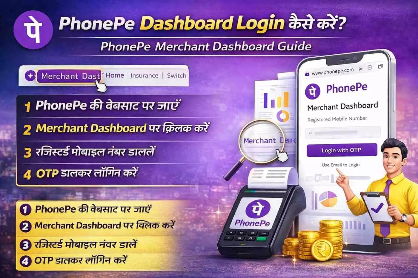 PhonePe Dashboard Login कैसे करें? | PhonePe Merchant Dashboard Guide PhonePe Dashboard Login कैसे करें? | PhonePe Merchant Dashboard Guide