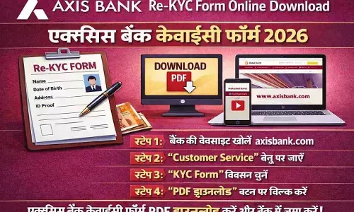 Axis Bank Re-KYC Form Online Download: एक्सिस बैंक केवाईसी फॉर्म 2026