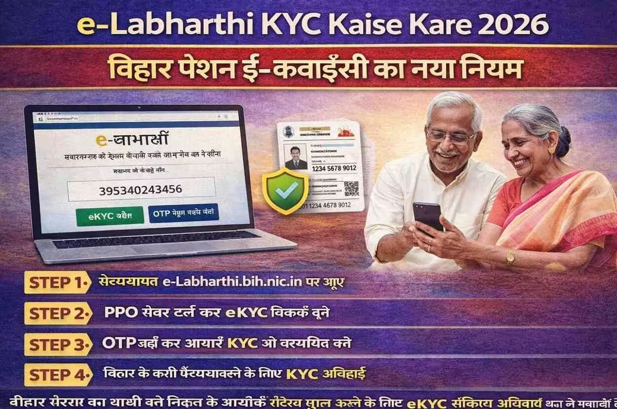 e-Labharthi KYC 2026 का नया नियम! वृद्धावस्था, विधवा और विकलांग पेंशनभोगी घर बैठे करें ई-केवाईसी