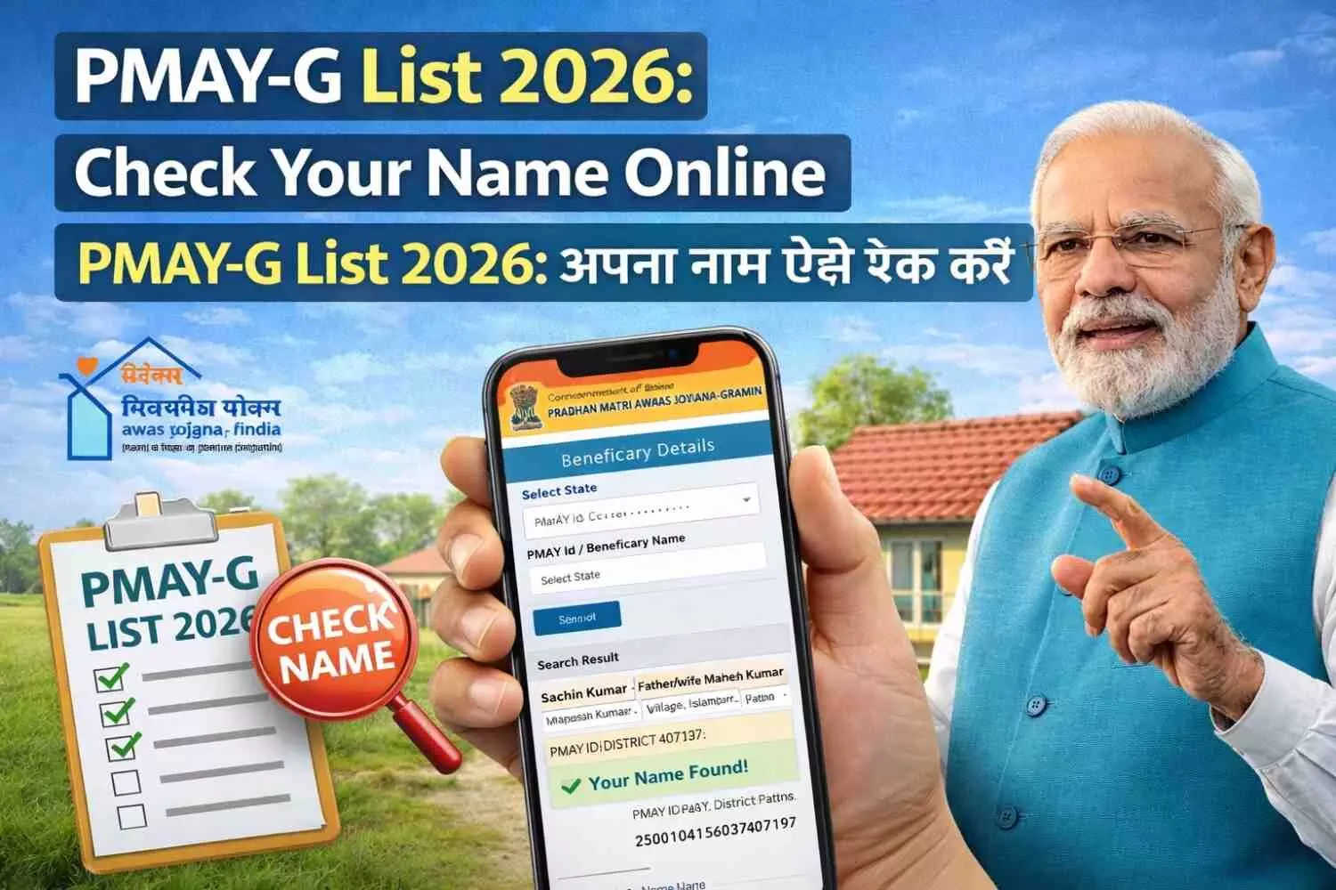 PMAY-G List 2026: Check Your Name Online | PMAY-G List 2026: अपना नाम ऐसे चेक करें PMAY-G List 2026: Check Your Name Online | PMAY-G List 2026: अपना नाम ऐसे चेक करें