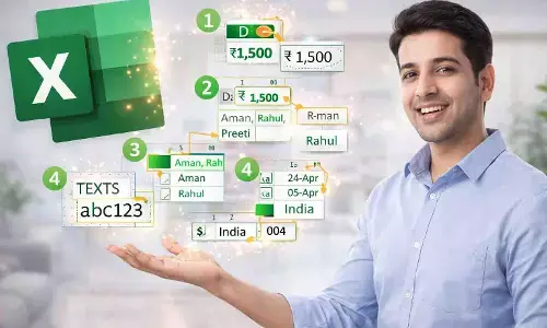 एक्सेल सेल से डेटा निकालना अब होगा आसान