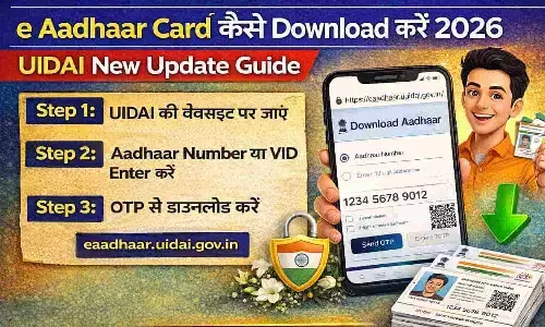 e Aadhaar Card Kaise Download Kare 2026 | UIDAI New Update Guide