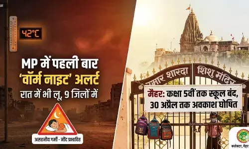 मध्यप्रदेश में रात भी तपेगी! 9 जिलों में Warm Night Alert, मैहर के स्कूलों में अवकाश घोषित