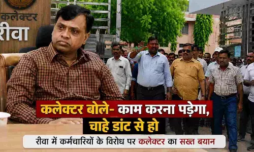 रीवा कलेक्टर बोले- काम करना पड़ेगा, चाहे डांट से हो; पंचायत और ग्रामीण विकास विभाग के कर्मचारी लामबंद