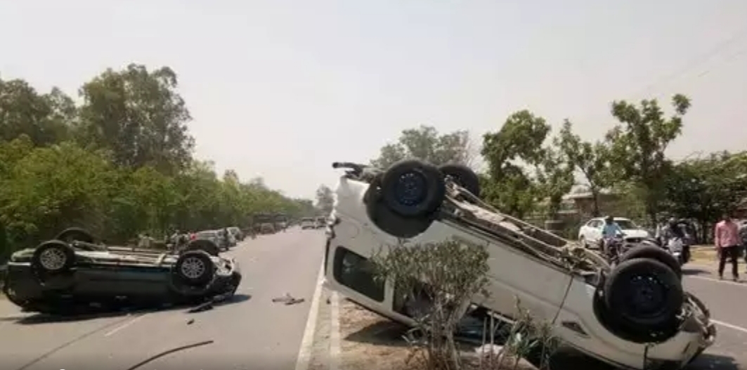 Congress विधायक के काफिले के ऊपर हमला,हाईवे में पलटी कई कारे, पढिये