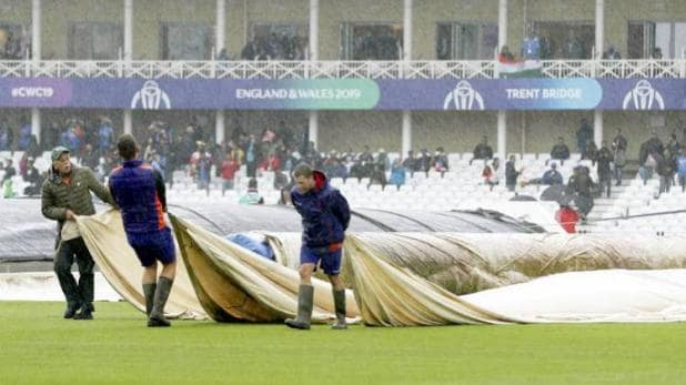 WC: भारी बारिश में धुला भारत-न्यूजीलैंड मैच, दोनों को मिले 1-1 पॉइंट