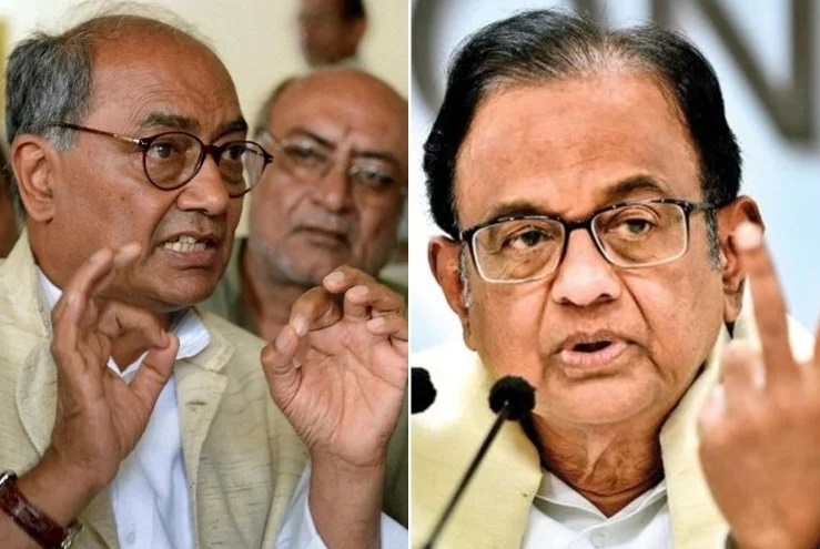 दिग्विजय ने कहा-कश्मीर हमारे हाथ से निकल जाएगा, चिदंबरम बोले- मुस्लिम बहुल होने के कारण हटा 370