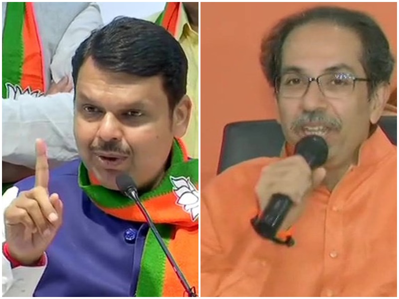 Maharashtra Election Result 2019 LIVE Update : ठाकरे 50-50 के फार्मूले पर अड़े, देवेंद्र बोले 15 MLA हमारे साथ आने को तैयार Maharashtra Election Result 2019 LIVE Update : ठाकरे 50-50 के फार्मूले पर अड़े, देवेंद्र बोले 15 MLA हमारे साथ आने को तैयार