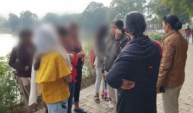 Rose day के दिन पुलिस ने मारा छापा, पकड़े गए कई युवक - युवतियां फिर हुआ ये हाल...Rewa News