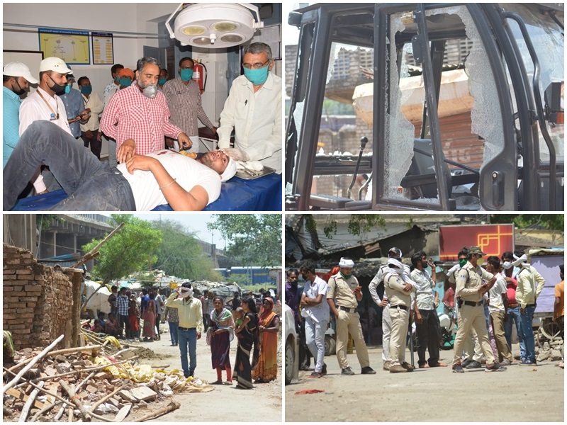 सतना में अतिक्रमण हटाने गए दस्ते पर हमला, चारों तरफ से पथराव, आठ लोग घायल सतना में अतिक्रमण हटाने गए दस्ते पर हमला, चारों तरफ से पथराव, आठ लोग घायल