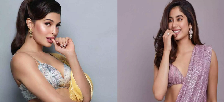Actresses Jahnavi Kapoor और jacqueline Fernandes को देख भड़के यूजर्स, कहा शर्म नहीं आती ये ब्लाउज पहना है या ब्रा?