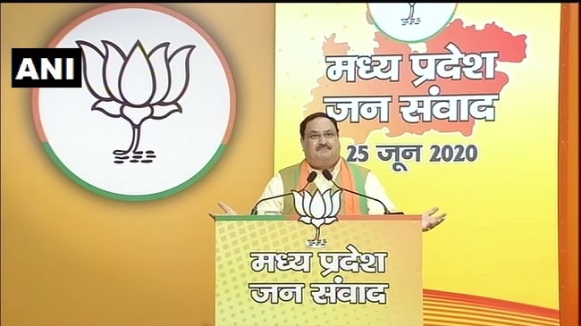 वर्चुअल जन संवाद रैली के दौरान BJP अध्यक्ष जेपी नड्डा कांग्रेस पर जमकर बरसे,कहा-राजीव गांधी फाउंडेशन को चीन से मिली मोटी रकम