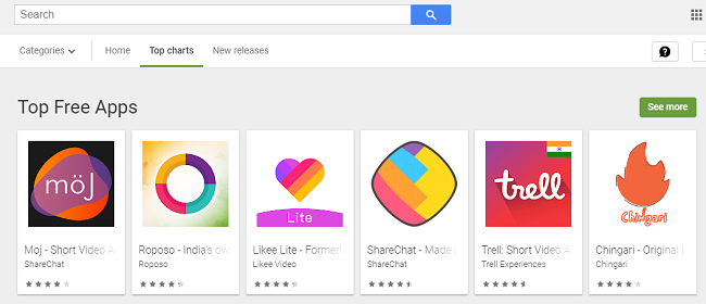 भारतीय ऐप्स Google Play Store के ट्रेंडिंग सेक्शन पर हावी, ये देसी ऐप्स प्ले स्टोर पर मचा रहे धूम