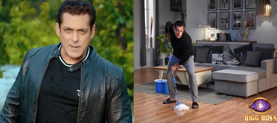 BigBoss14 के घर के वायरल हुई सलमान की तस्वीर, फर्श पर पोछा लगाते आए नजर