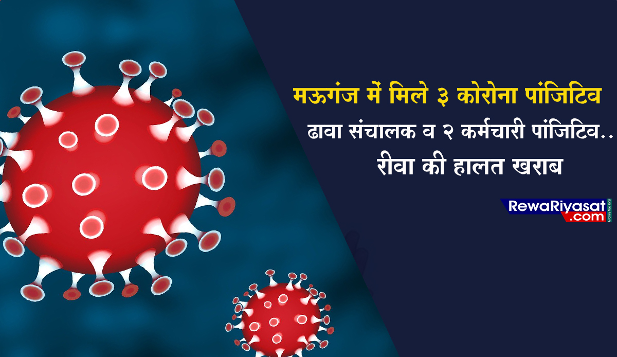 REWA: मऊगंज में मिले 3 कोरोना पॉजिटिव, ढावा संचालक व 2 कर्मचारी पॉजीटिव..