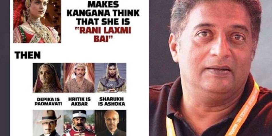 प्रकाश राज ने कंगना पर कटाक्ष किया: अगर एक फिल्म में काम करने से कंगना को लगता है कि वह रानी लक्ष्मी बाई हैं, तो ...