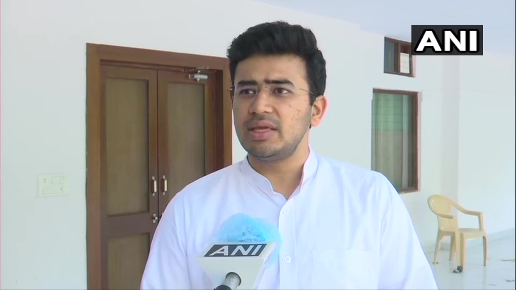 तेजस्वी सूर्या की राहुल गाँधी पर दो टूक , कहा उनकी राजनीती ट्वीटर तक ही सीमित है