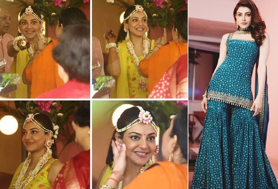 काजल अग्रवाल की सामने आई हल्दि रस्म की तस्वीरें, आज करेगी गौतम किचलू संग शादी