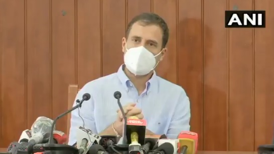 किसानों हम आपके साथ है, एक इंच भी पीछे मत हटना : राहुल गाँधी