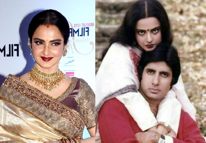 इस स्टार की शादी में पहली बार सफेद साड़ी, मांग में सिंदूर एवं गले में मंगलसूत्र डाले नजर आई थी रेखा, शादी में भी थी उनकी अमिताभ पर नजर इस स्टार की शादी में पहली बार सफेद साड़ी, मांग में सिंदूर एवं गले में मंगलसूत्र डाले नजर आई थी रेखा, शादी में भी थी उनकी अमिताभ पर नजर