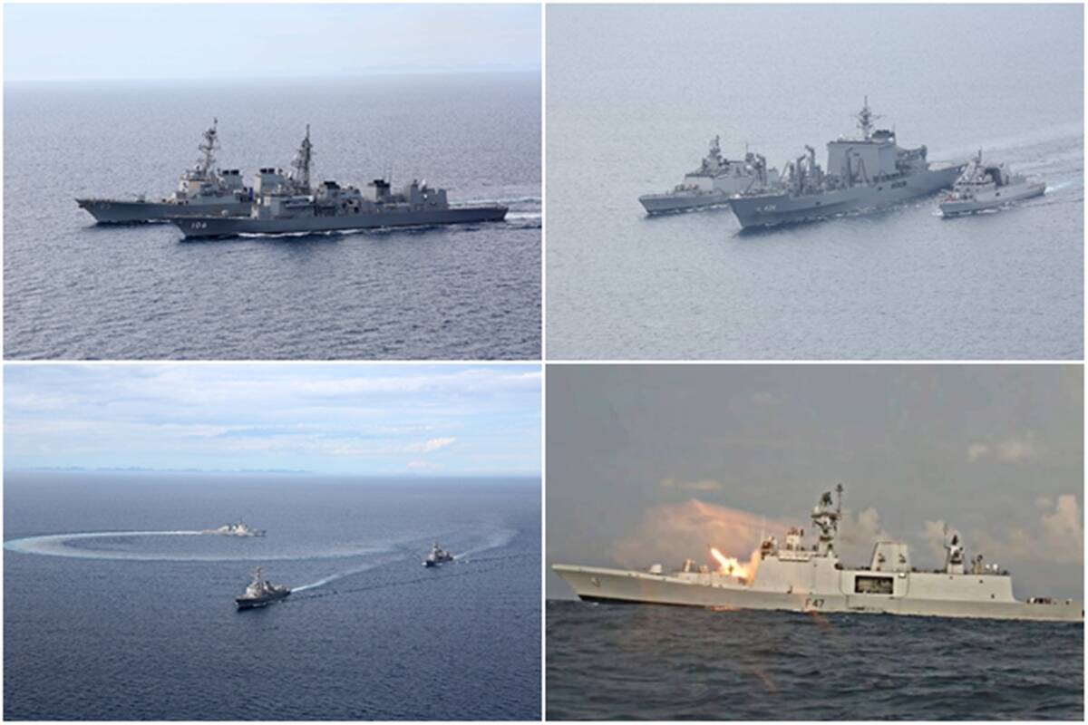 मालाबार नौसेना अभ्यास का दूसरा चरण आज से