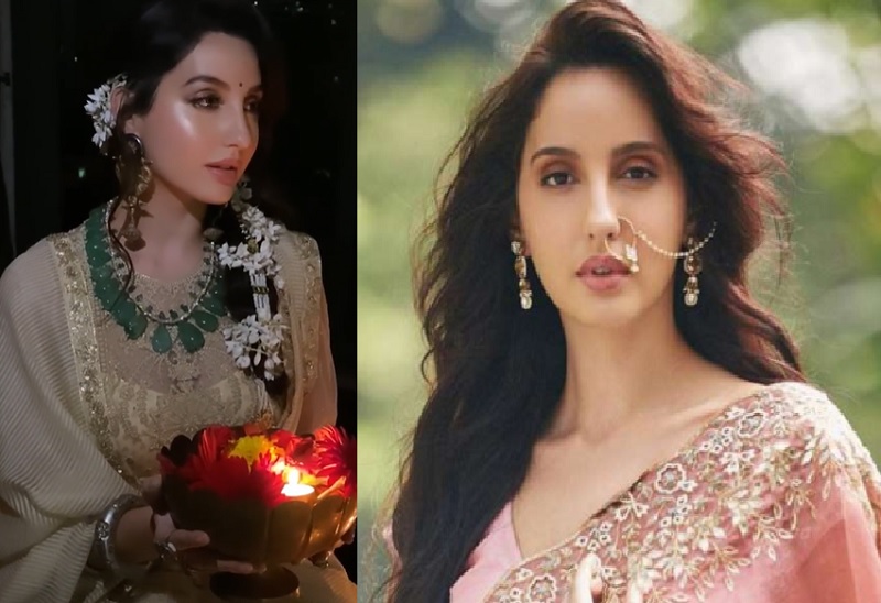 नोरा फतेही ने देशी लुक से बरपाया कहर, फैंस हो रहे क्लीन बोल्ड