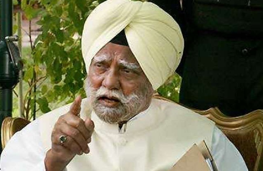 पूर्व केन्द्रीय मंत्री कांग्रेस के वरिष्ठ नेता बूटा सिंह का निधन