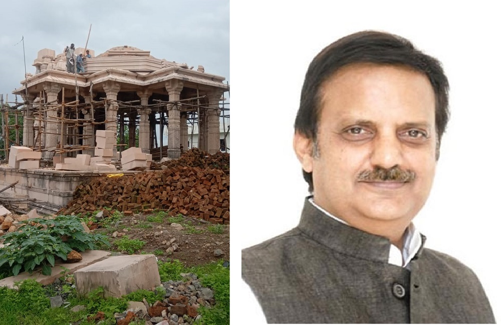 पूर्व मंत्री राजेन्द्र शुक्ल के योगदान से भगवान परशुराम जन्मस्थली में हो रहा भव्य मंदिर का निर्माण