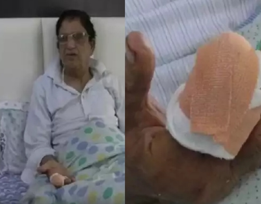डाॅक्टर द्वारा इलाज की फीस मांगने पर युवक ने काटी उंगली, युवक गिरफ्तार