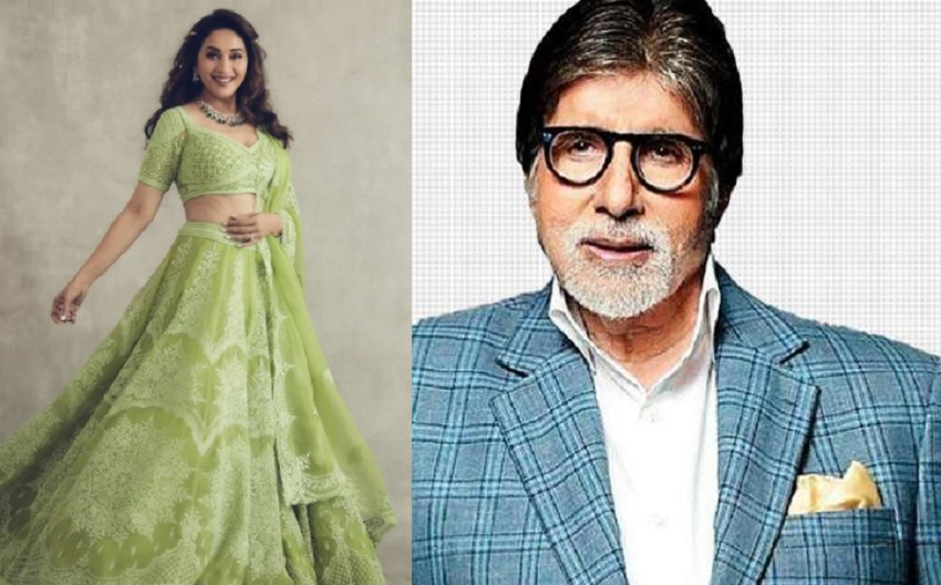 Holi के मौके पर माधुरी ने पति के साथ शेयर की तस्वीर, तो अमिताभ ने सालों पुरानी तस्वीर शेयर कर दी लोगों को बधाई