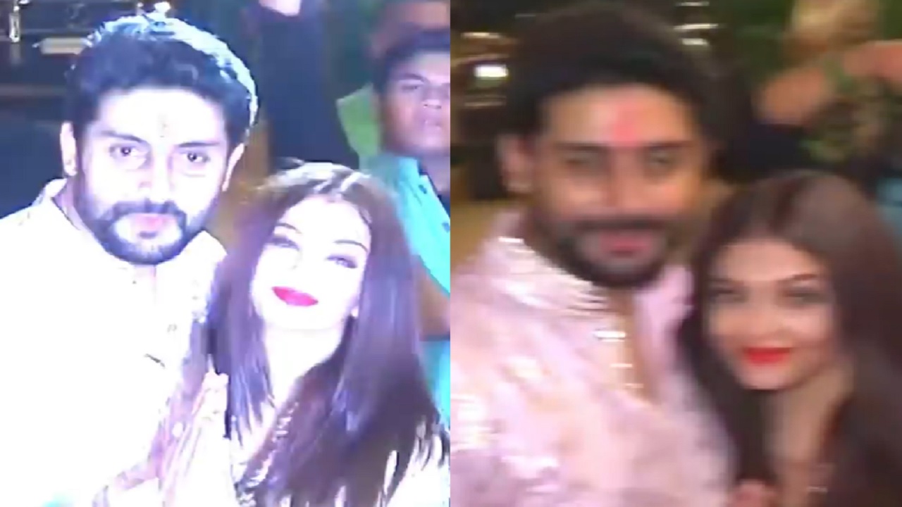 शादी की 14वीं साल गिरह का अभिषेक एवं ऐश्वर्या का सामने आया वीडियो, सरेआम किस करते नजर आए स्टार्स