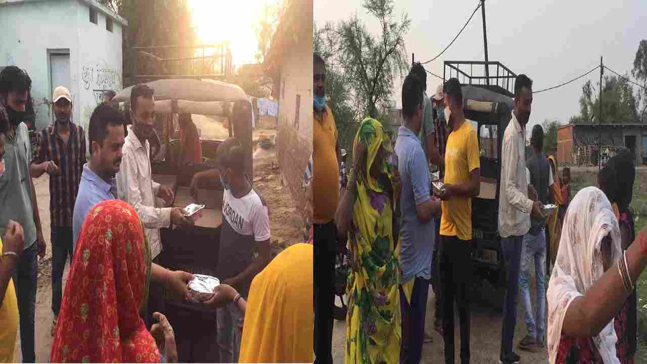 Rewa : लॉकडाउन में गरीबो के मसीहा बन भोजन करा रहे सामाजिक कार्यकर्ता