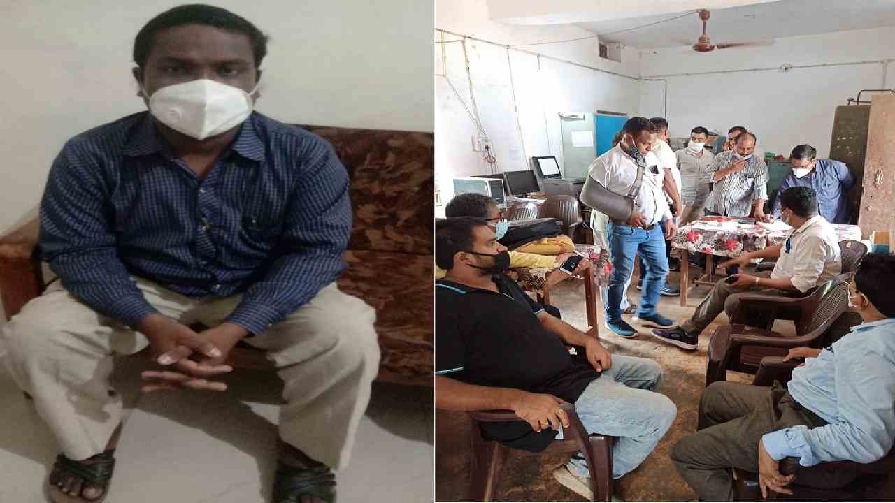 Rewa: 5 हजार रूपये की रिश्वत लेते बाबू ट्रेप, पेंशन का बिल भुगतान कराने मांगी थी रिश्वत Rewa: 5 हजार रूपये की रिश्वत लेते बाबू ट्रेप, पेंशन का बिल भुगतान कराने मांगी थी रिश्वत