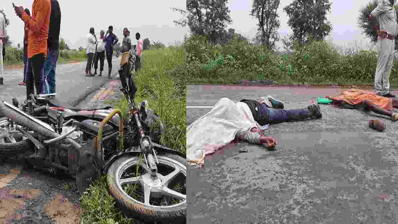 Satna: अज्ञात वाहन की ठोकर से बाइक में सवार दो लोगों की मौत, एक घायल