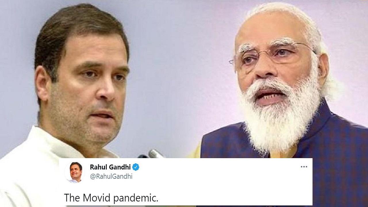 Rahul Gandhi ने PM Modi पर कसा तंज, कोरोना महामारी को कहा MOVID Pandemic