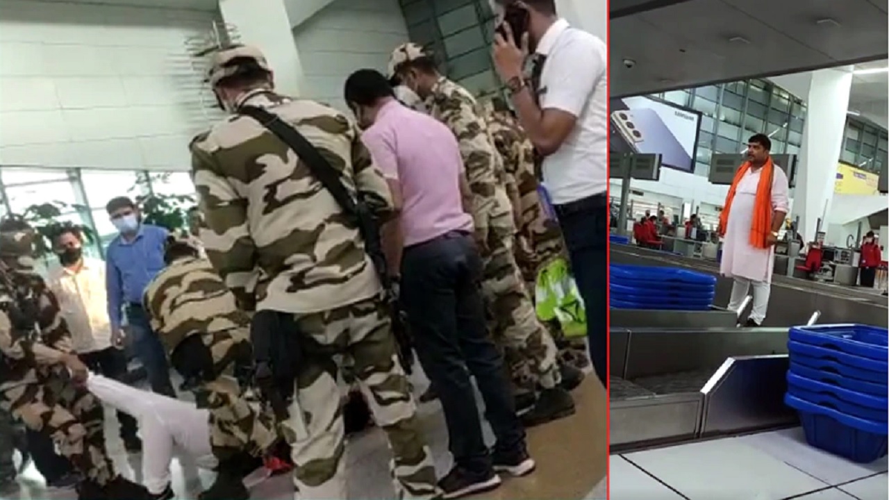 RT-PCR रिपोर्ट ना होने पर यात्री ने एयरपोर्ट में मचाया हंगामा