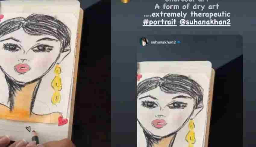 Suhana Khan ने दिखाया नया टैलेंट, बनाई मां की स्क्रेच, तस्वीर वायरल